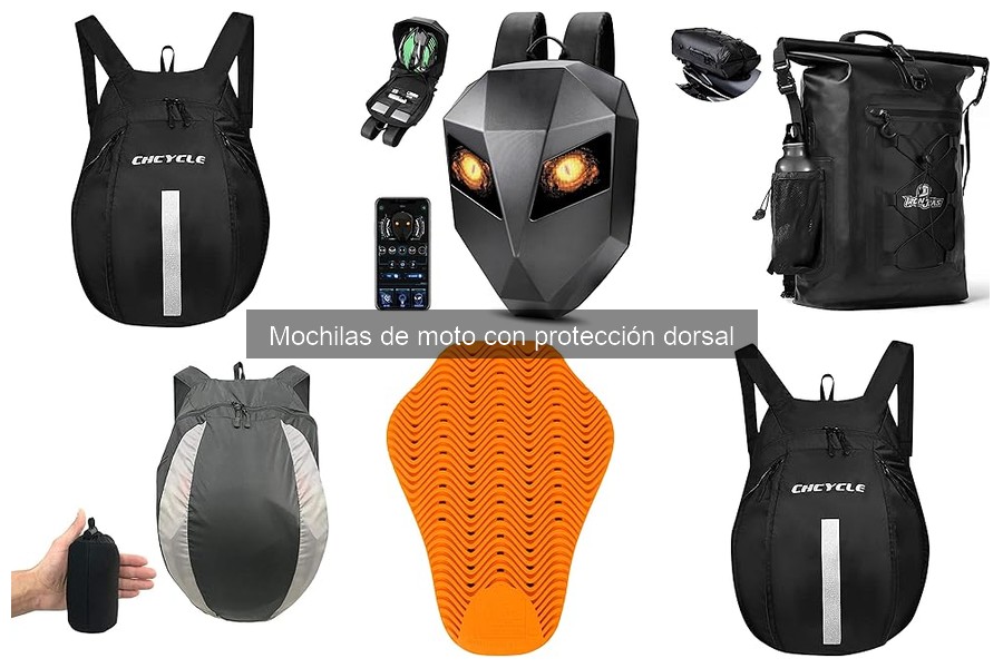 Opiniones sobre mochilas de moto con protección dorsal