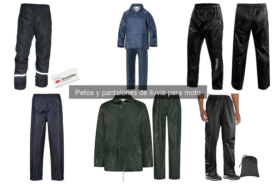 Opiniones sobre petos y pantalones de lluvia para moto