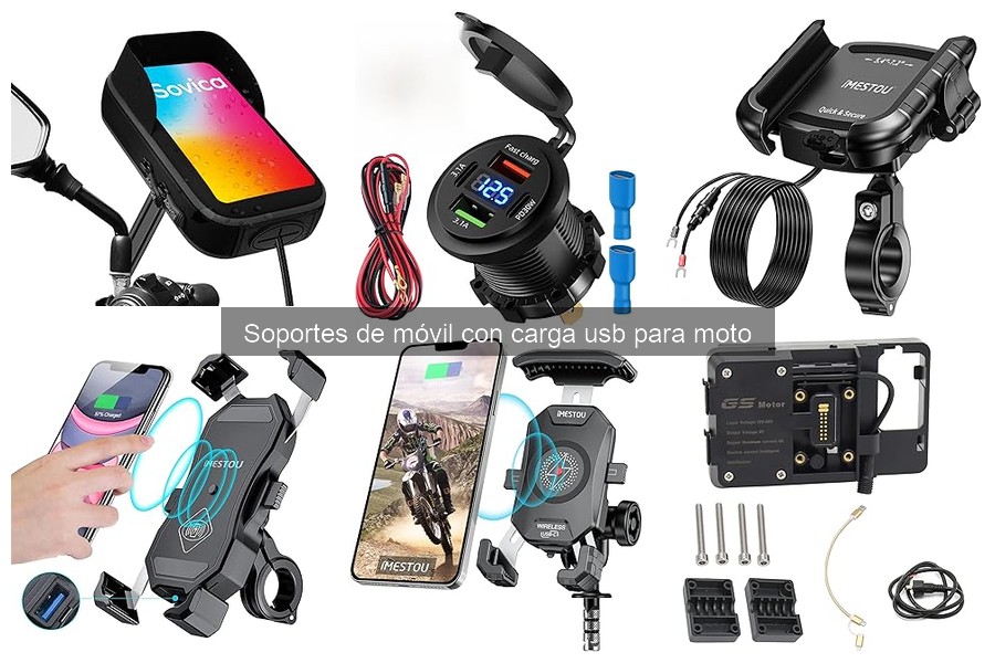 Opiniones sobre soportes de móvil con carga USB para moto