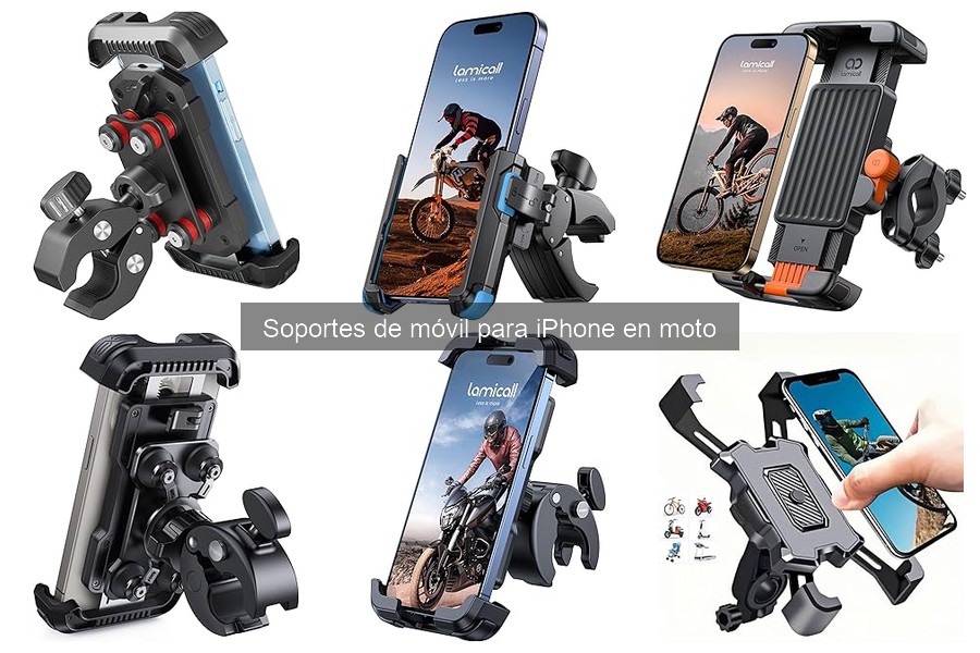 Opiniones sobre soportes de móvil para iPhone en moto