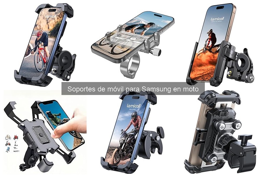 Opiniones sobre soportes de móvil para Samsung en moto