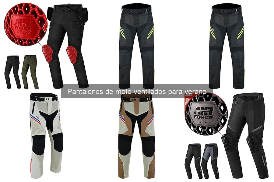 Pantalones de moto ventilados: comodidad en verano