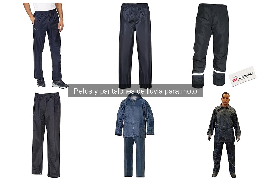 Petos y pantalones de lluvia para moto: ¿Qué son y cómo funcionan?