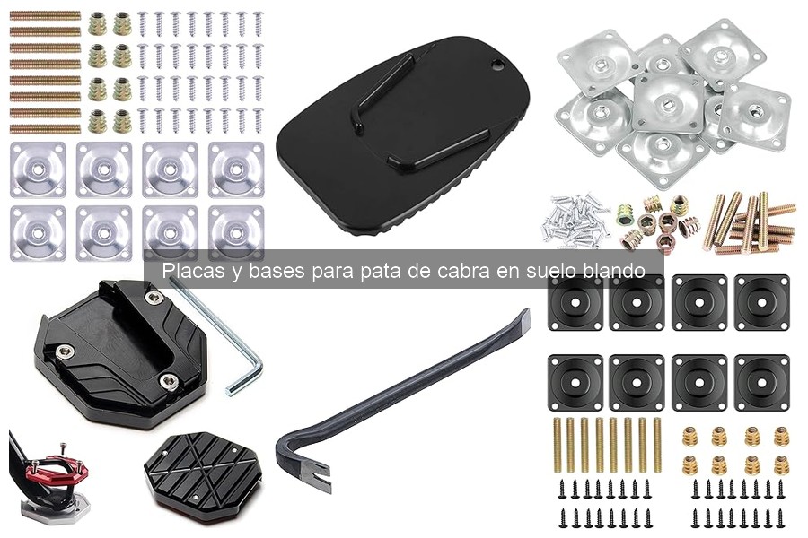 Placas y bases para pata de cabra en suelo blando: ¿qué son?