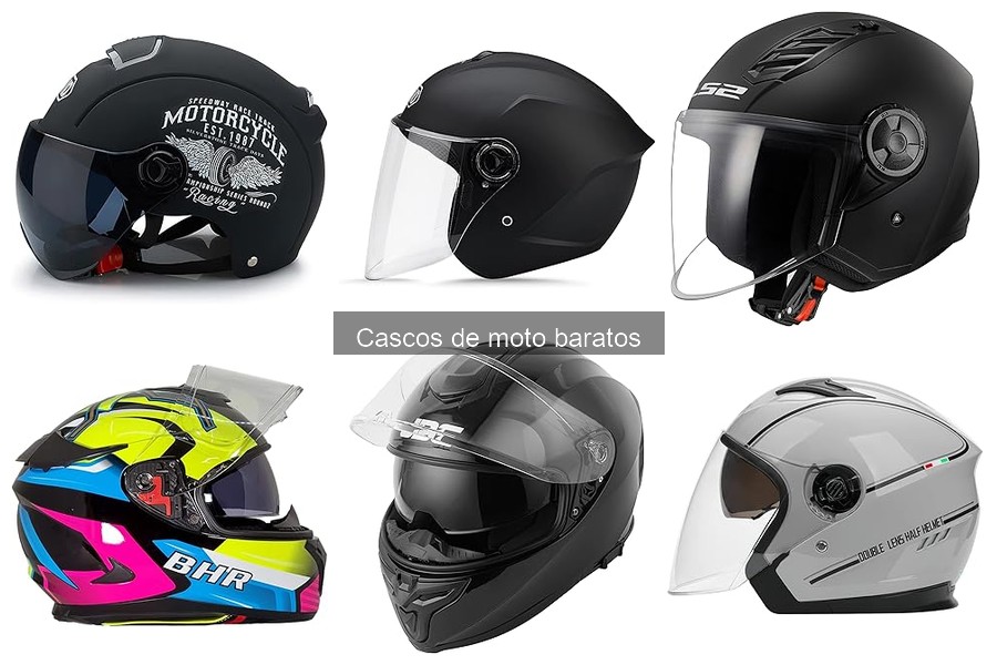 Precio promedio de cascos de moto baratos en 2023
