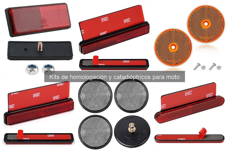 Precios de kits de homologación y catadióptricos para motos