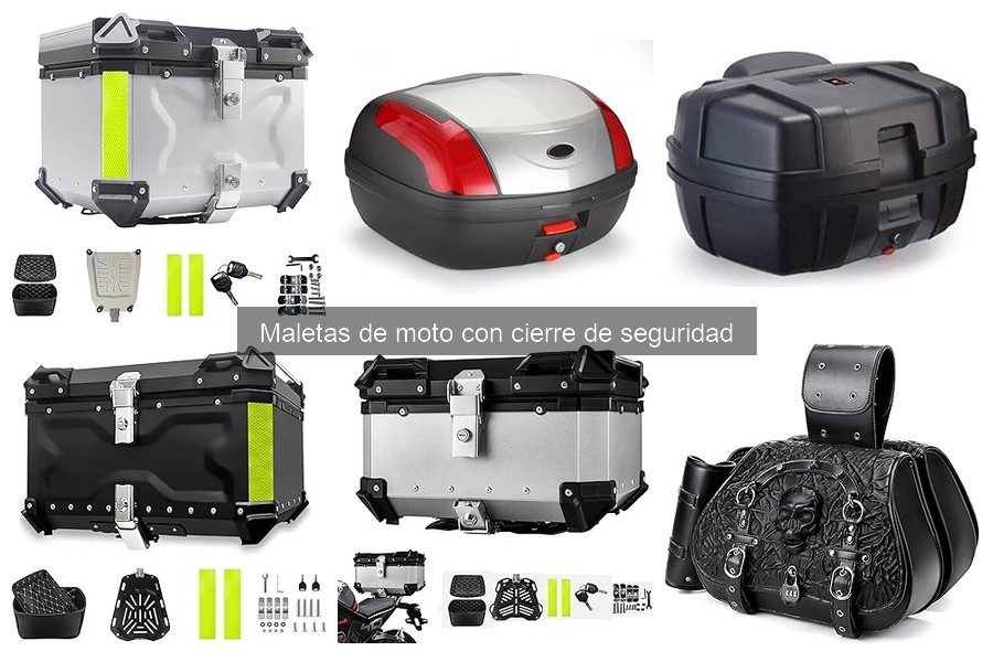 Precios de maletas de moto con cierre de seguridad