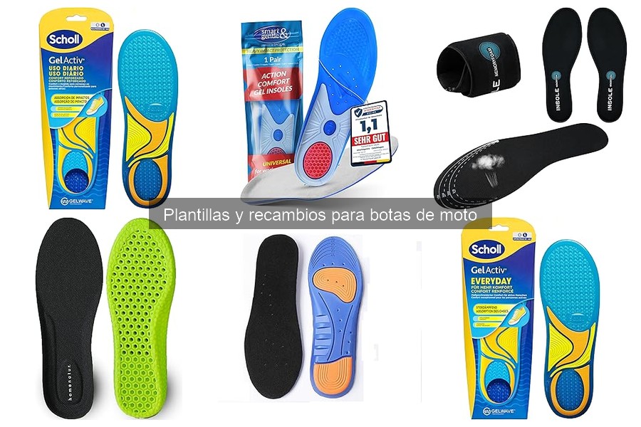 Precios de plantillas y recambios para botas de moto