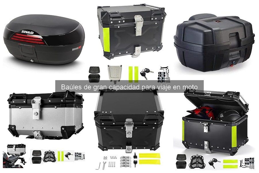 Precios promedio de baúles de gran capacidad para motos