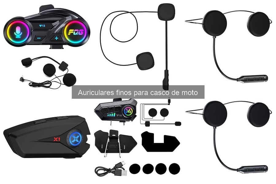 Problemas comunes con auriculares finos para casco de moto
