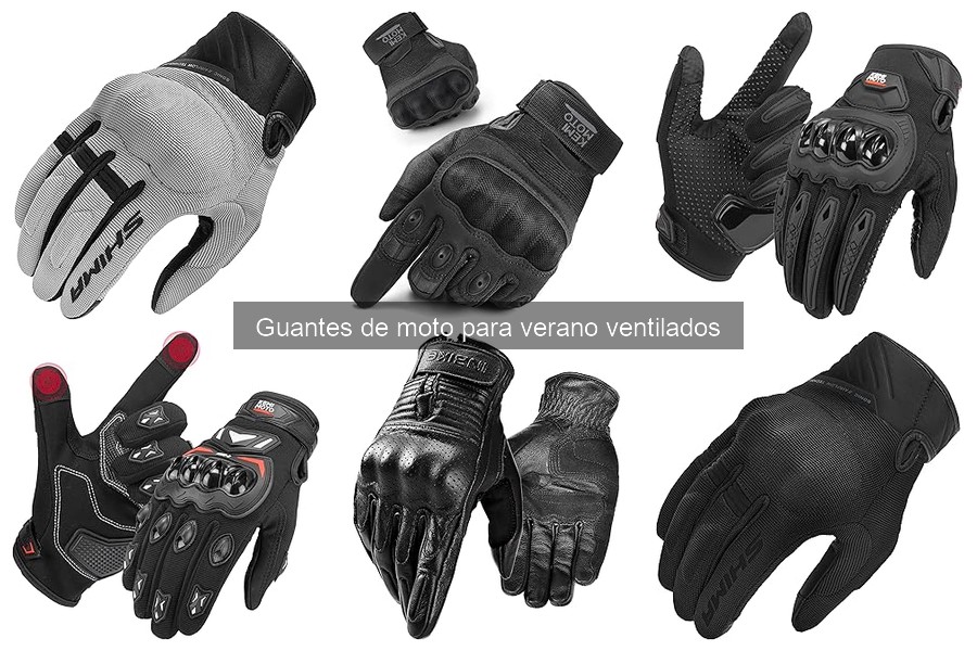 Problemas comunes con guantes de moto ventilados en verano