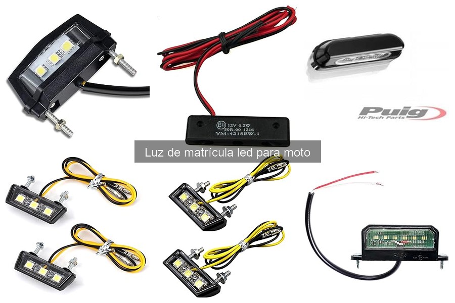Problemas comunes con luces de matrícula LED en motos