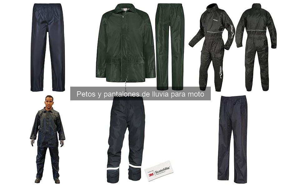 Problemas comunes con petos y pantalones de lluvia para moto