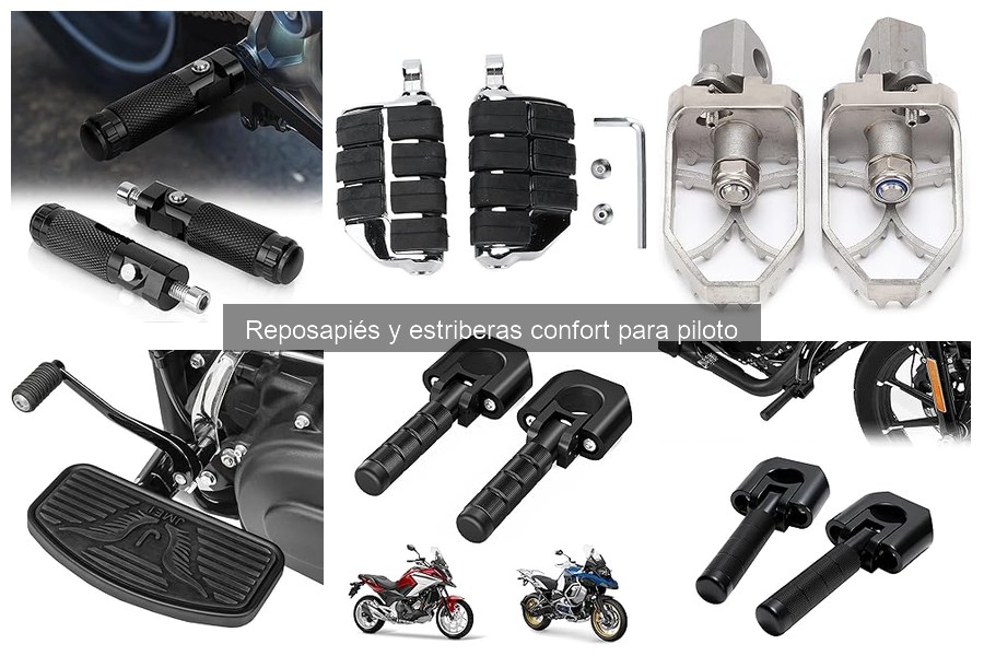 Problemas comunes con reposapiés y estriberas confort en motos