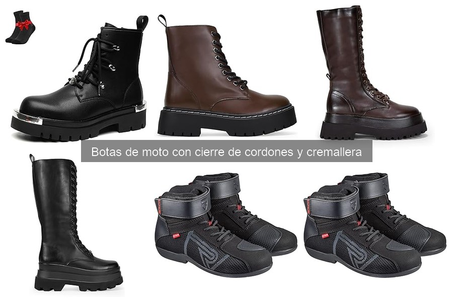 Problemas comunes de botas de moto con cordones y cremallera