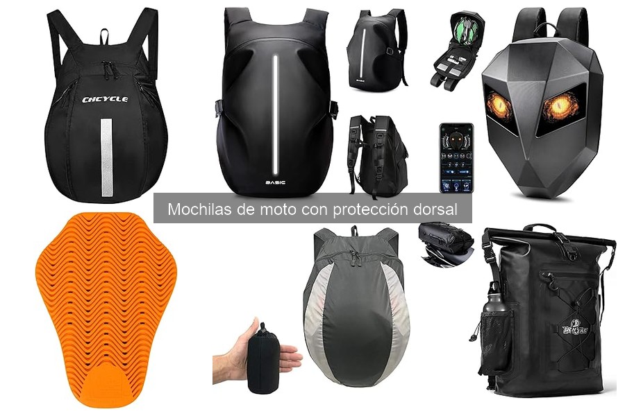Problemas comunes de mochilas de moto con protección dorsal
