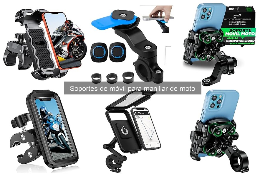 ¿Qué es un soporte de móvil para manillar de moto?