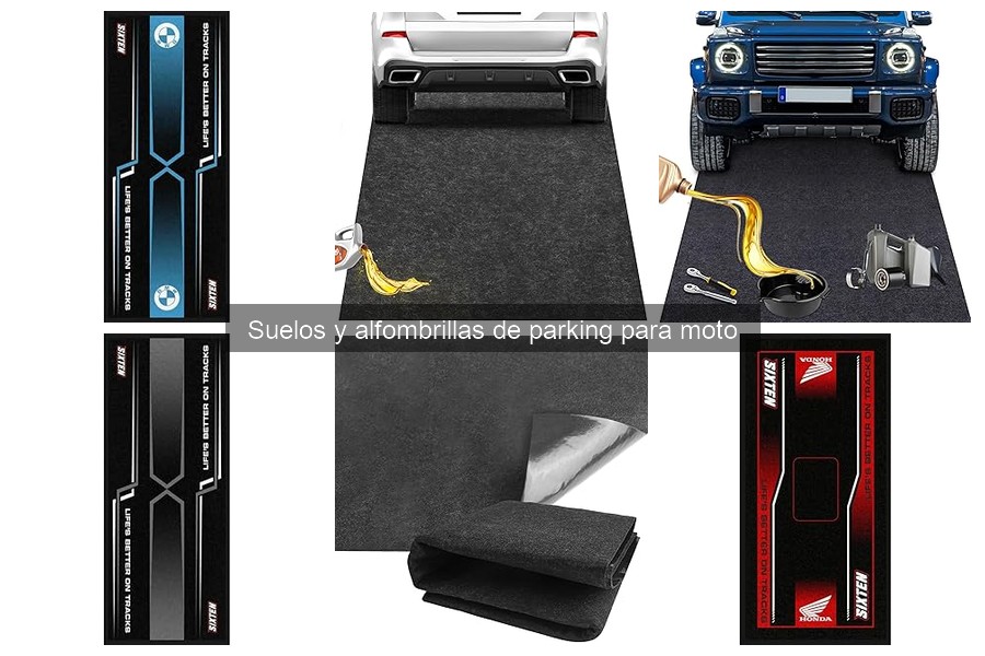 Qué son las alfombrillas de parking para motos: tipos y usos