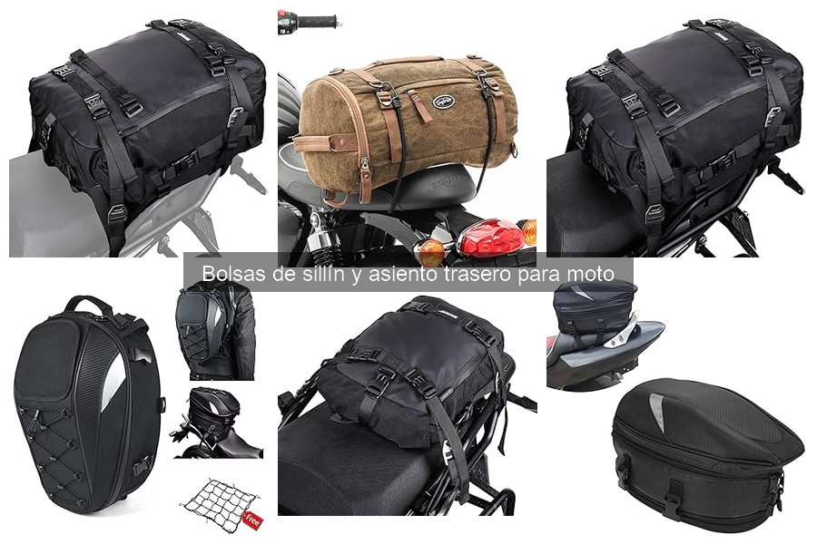 Qué son las bolsas de sillín y asiento trasero para moto