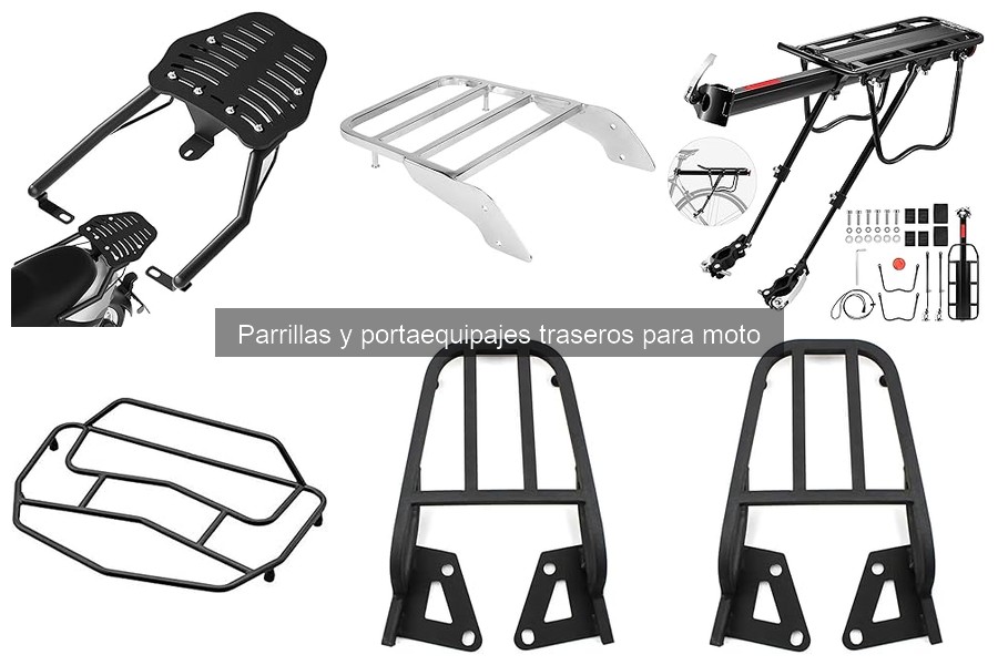 ¿Qué son las parrillas y portaequipajes traseros para moto?