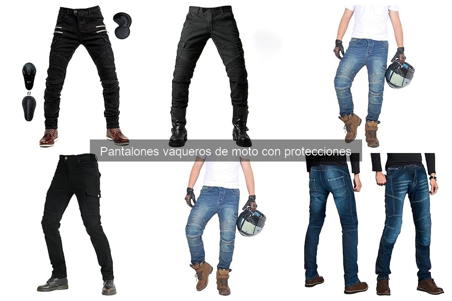 ¿Qué son los pantalones vaqueros de moto con protecciones?
