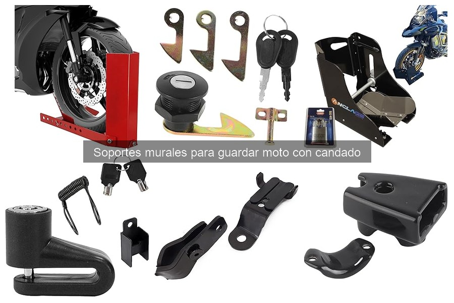 ¿Qué son los soportes murales para guardar motos?