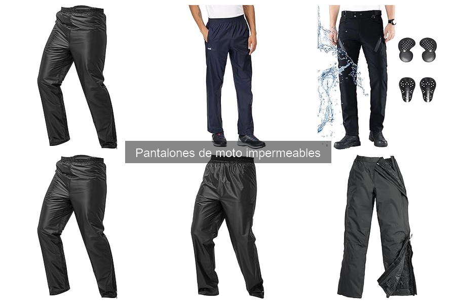 ¿Qué talla necesito para pantalones de moto impermeables?