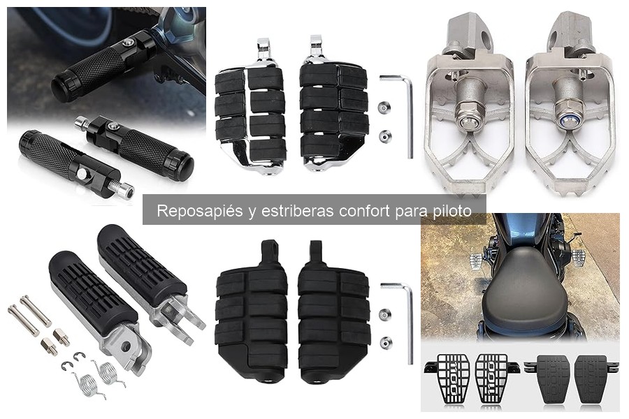 Reposapiés y Estriberas Confort para Piloto: Mejora tu Conducción