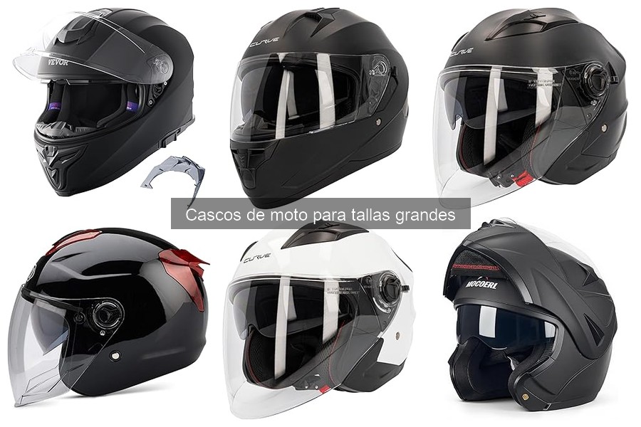 ¿Son cómodos los cascos de moto para tallas grandes?