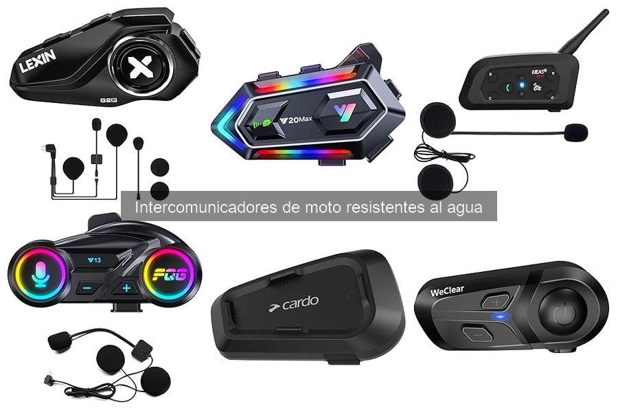 ¿Son efectivos los intercomunicadores de moto resistentes al agua?