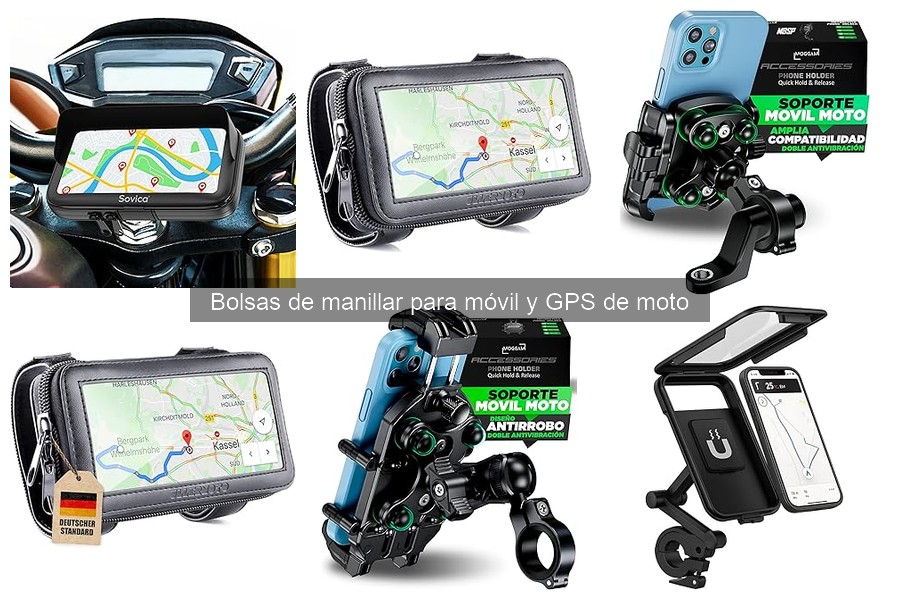 ¿Son waterproof las bolsas de manillar para moto?