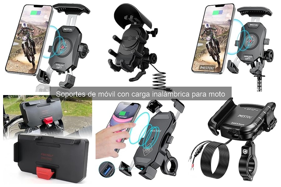 Soportes de móvil con carga inalámbrica para moto: ¿Qué son?