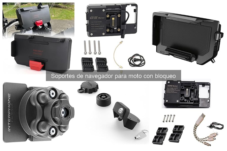 Soportes de navegador para moto con bloqueo: ¿qué son?