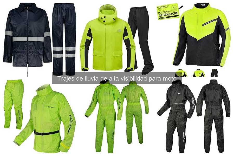 Testimonios sobre trajes de lluvia de alta visibilidad para moto