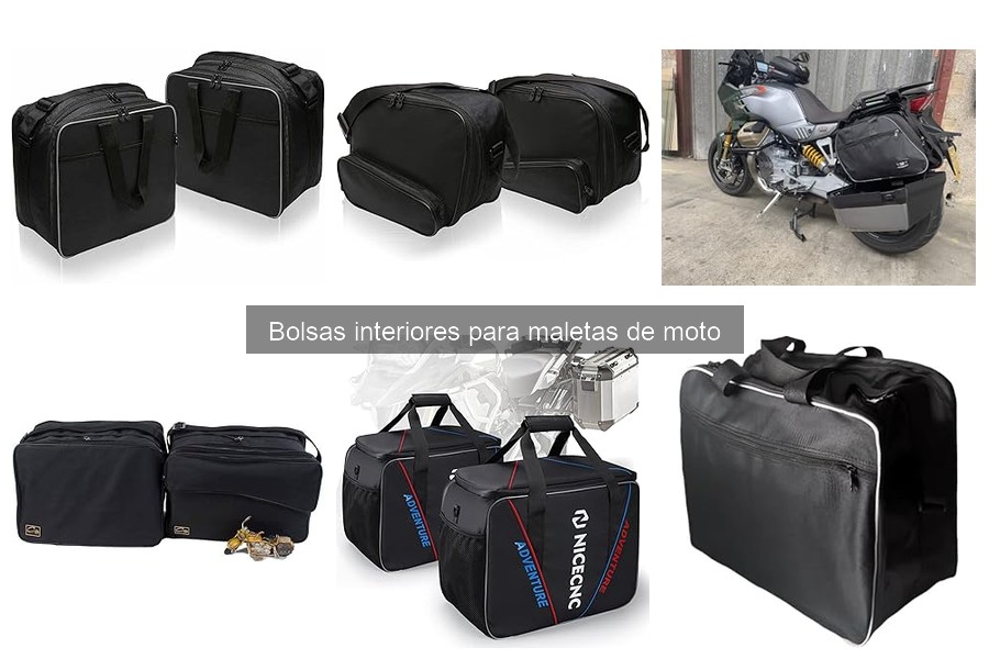 Tipos de bolsas interiores para maletas de moto: guía completa