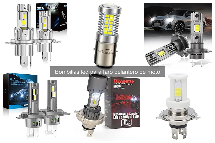 Tipos de bombillas LED para faro delantero de moto