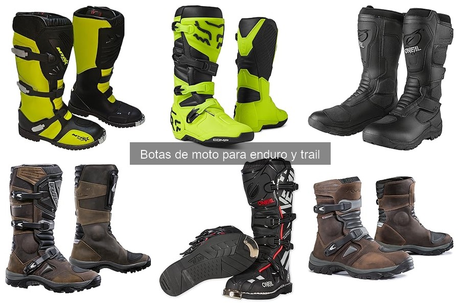 Tipos de botas de moto para enduro y trail explicados