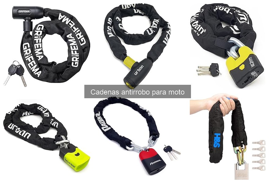 Tipos de cadenas antirrobo para moto: guía de seguridad