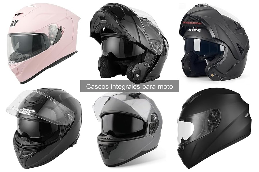 Tipos de cascos integrales para moto: Guía completa