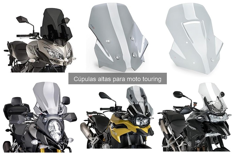 Tipos de cúpulas altas para moto touring: Guía completa