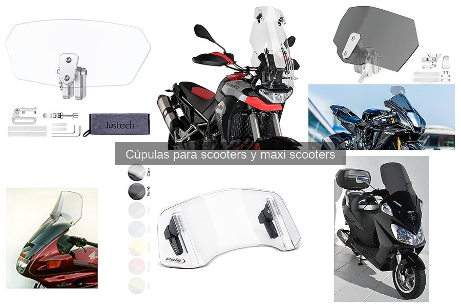 Tipos de cúpulas para scooters: características y diferencias