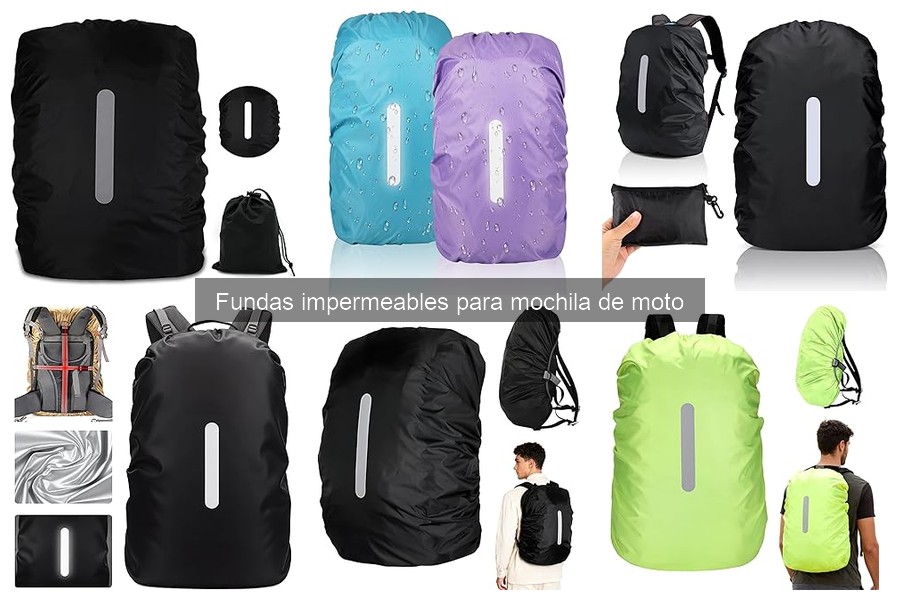 Tipos de fundas impermeables para mochila de moto