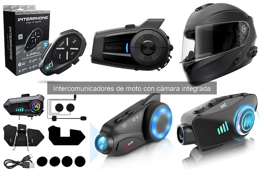 Tipos de intercomunicadores de moto con cámara integrada