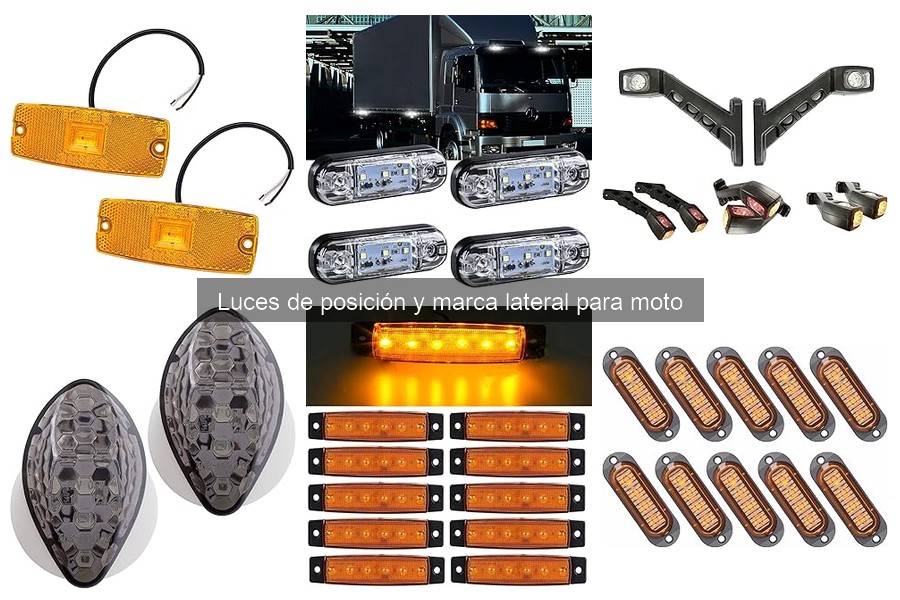 Tipos de luces de posición y laterales para moto