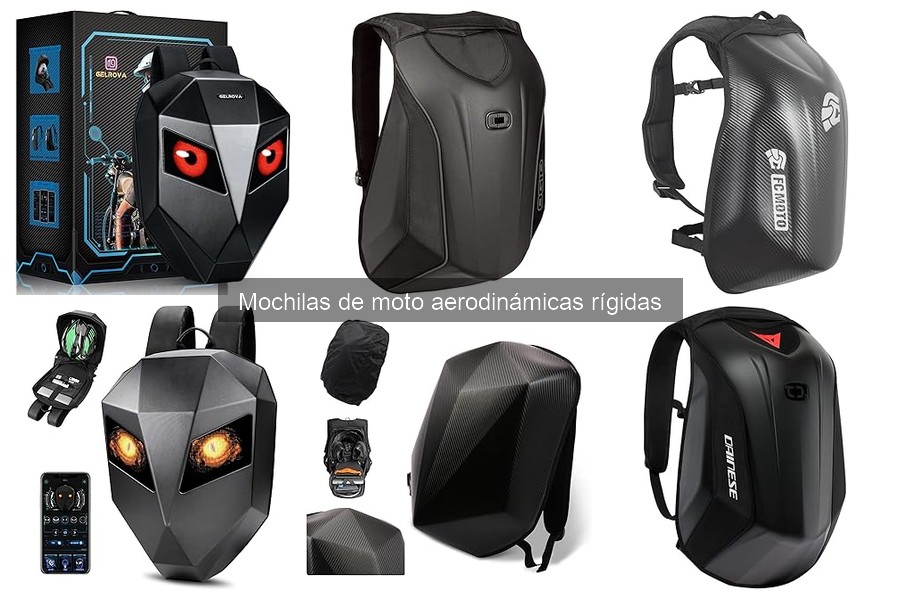 Tipos de mochilas de moto aerodinámicas para cada necesidad