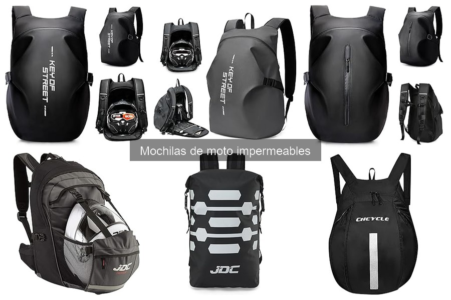 Tipos de mochilas de moto impermeables: características y usos