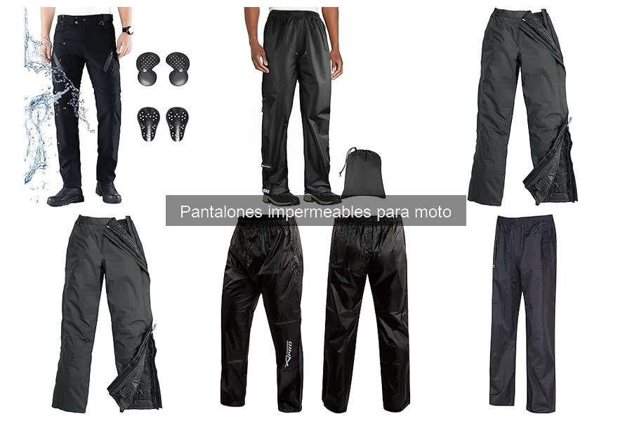 Tipos de pantalones impermeables para moto: guía completa