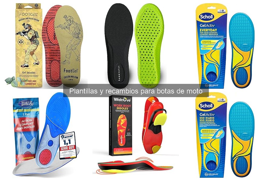 Tipos de plantillas para botas de moto: guía completa