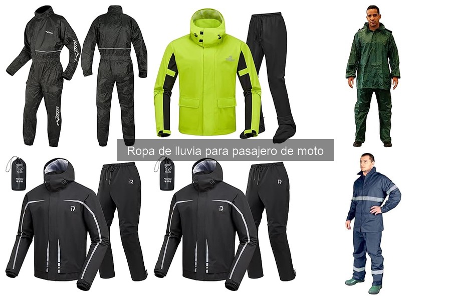 Tipos de ropa de lluvia para pasajeros de moto: guía completa