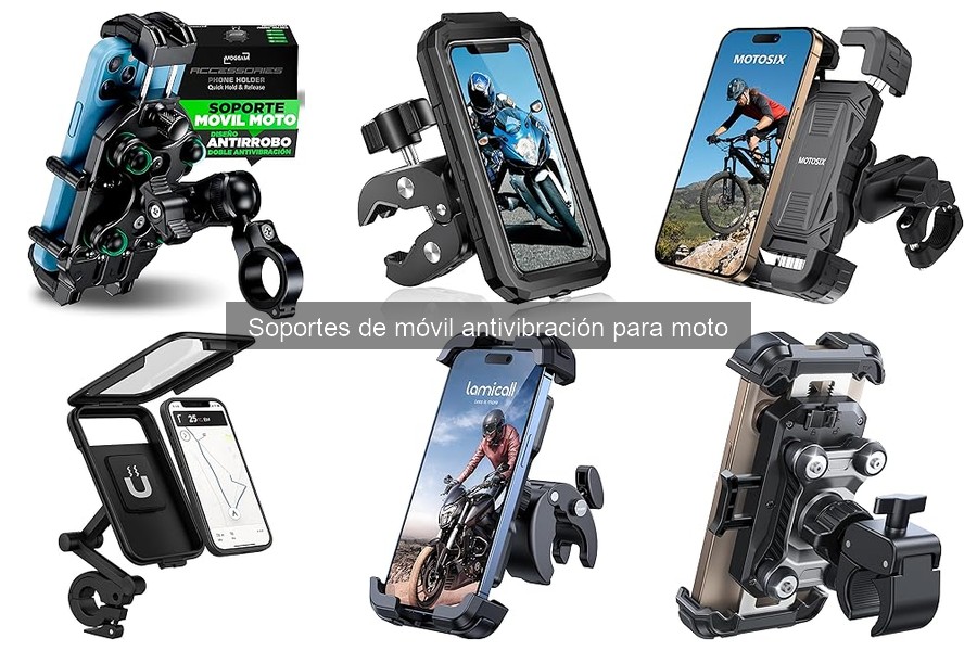 ** Tipos de soportes de móvil antivibración para moto